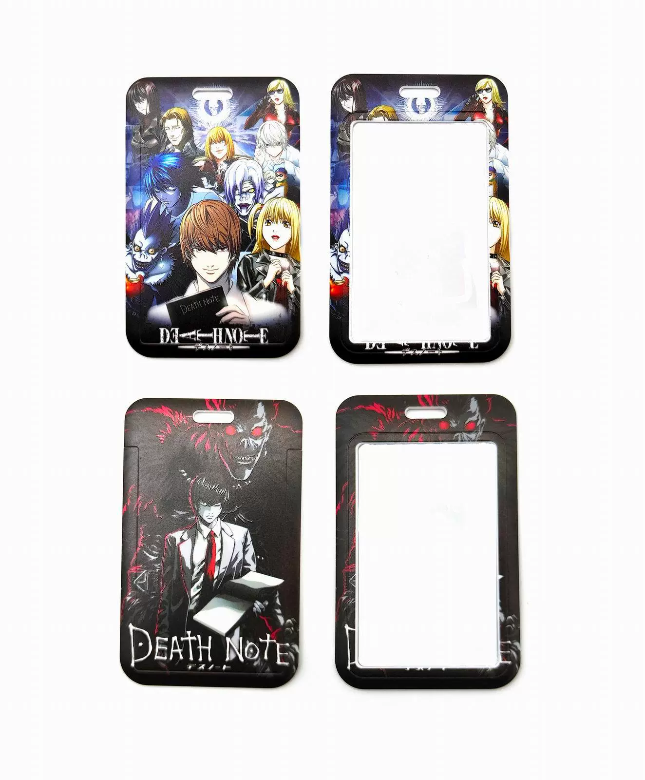 Папка/кошелек из ПВХ для карточек Death Note (Death Note) карта студента, пропуск на кампус, проездной карта доступа на завод, толчок и закрытие