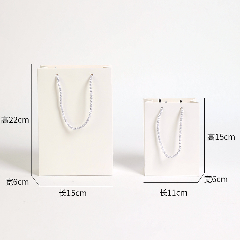 Bolsa de Regalo Pequeña de Color Sólido, Bolsa de Papel Simple para Joyería, Bolsa de Embalaje para Collares y Anillos, Venta al por Mayor