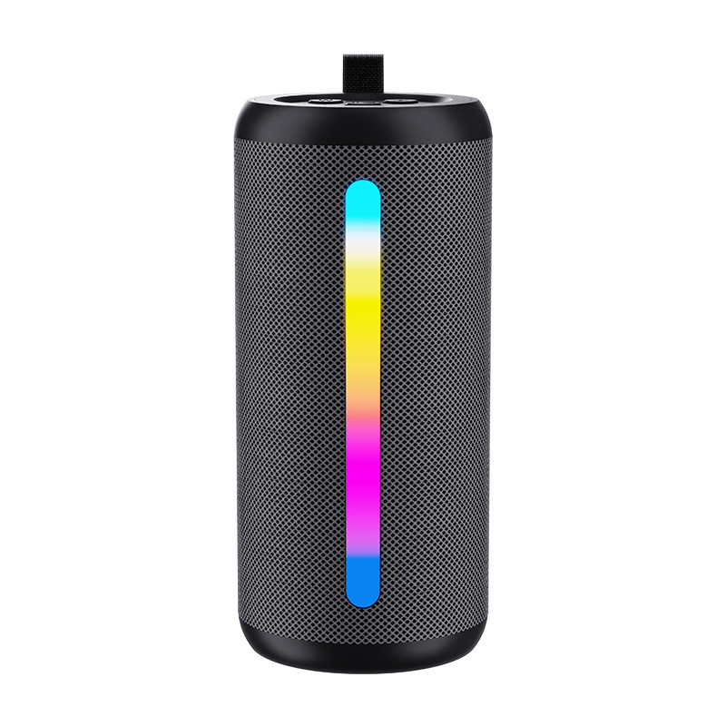 新型無線bluetoothスピーカー屋外防水携帯型超重サブウーファRGBランプ付き円柱音響カスタム|undefined