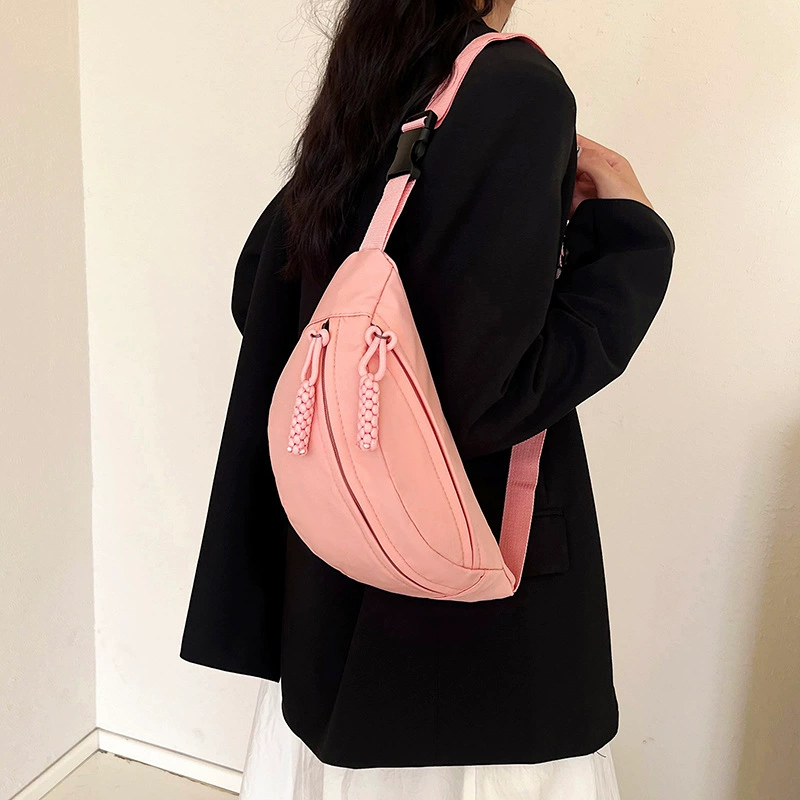 Colored small bag for leisure, shoulder bag, chest bag, belt bag