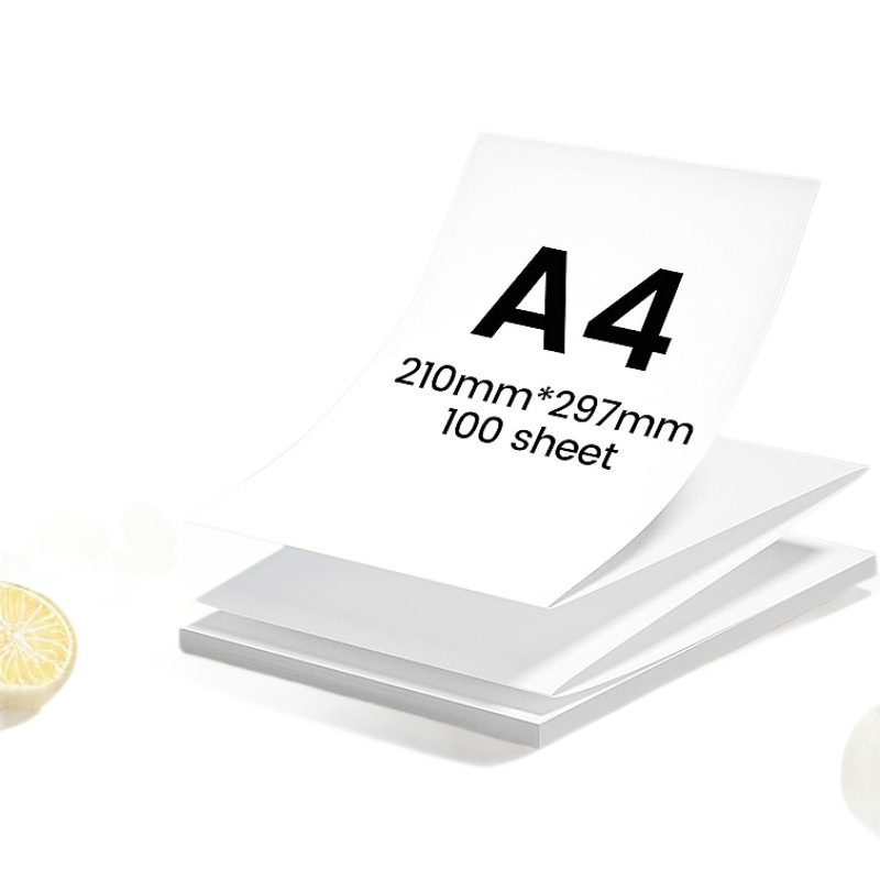 Papel térmico plegable A4 papel secado rápido oficial 210mm papel de impresión especial para preguntas equivocadas impresora térmica portátil doméstica