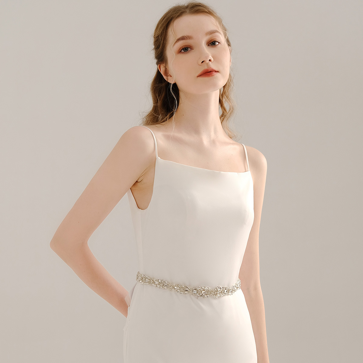 Foreign Trade Bridal Jewelry Heavy Industry Diamond Girdle European And American Wedding Dress Decoration Versatile Pearl Rhinestone Belt