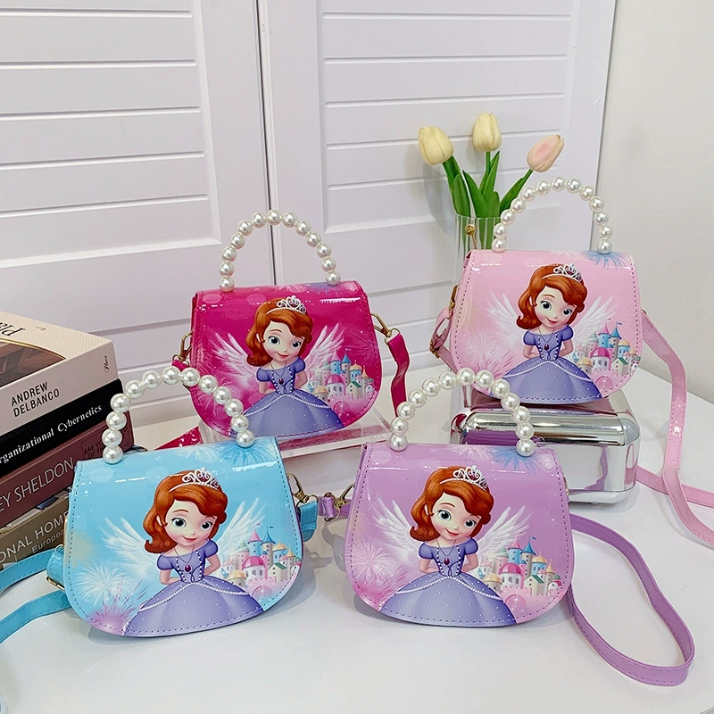 Cartoon one-shoulder bag for princess from pearl, 2023 collection, wholesale