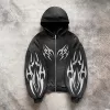 With zipper, with hood