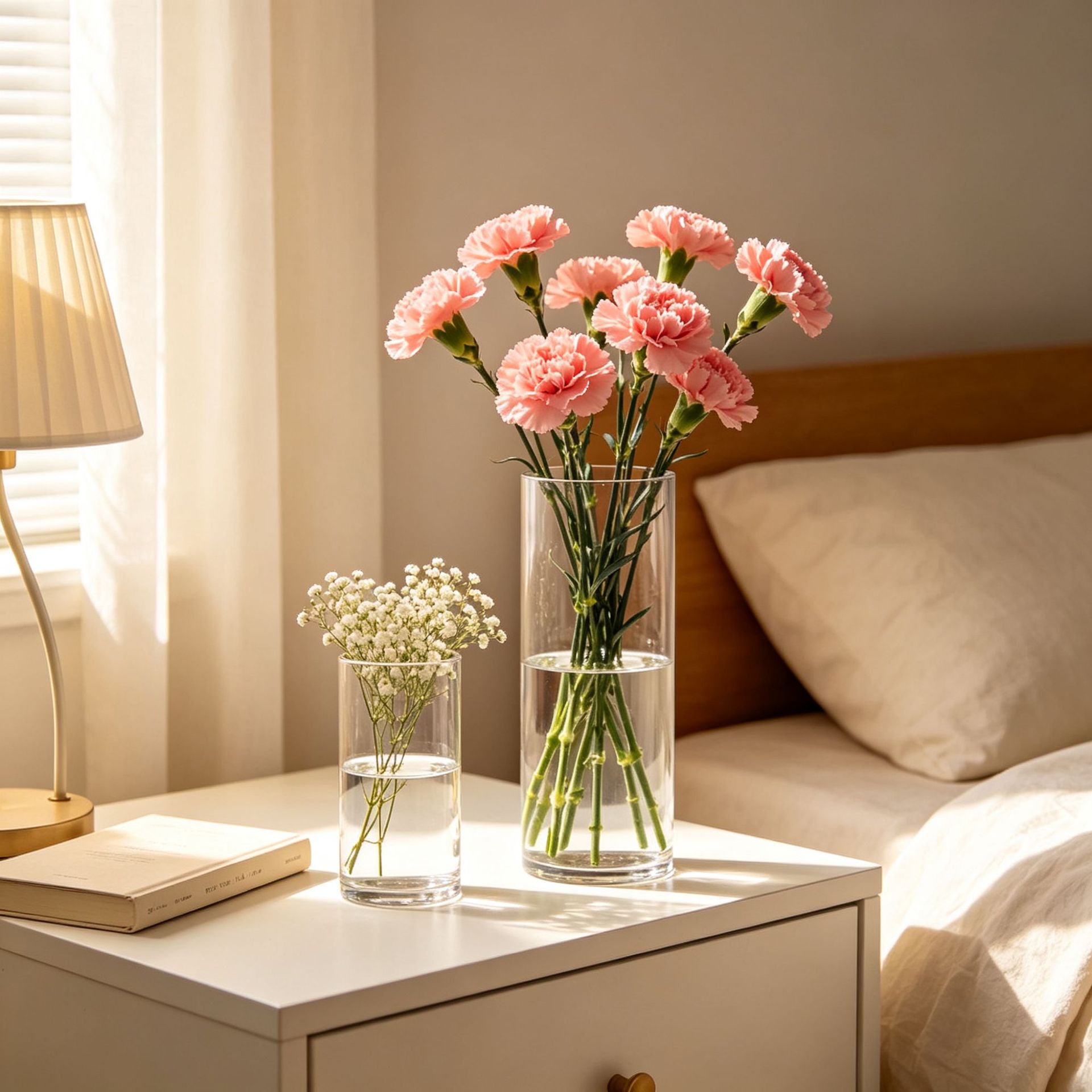 Vase Ornaments Living Room Flower Arrange Acrylic High-grade Hydroponics Rich Bamboo Transparent Anti-drop Plastic Large
