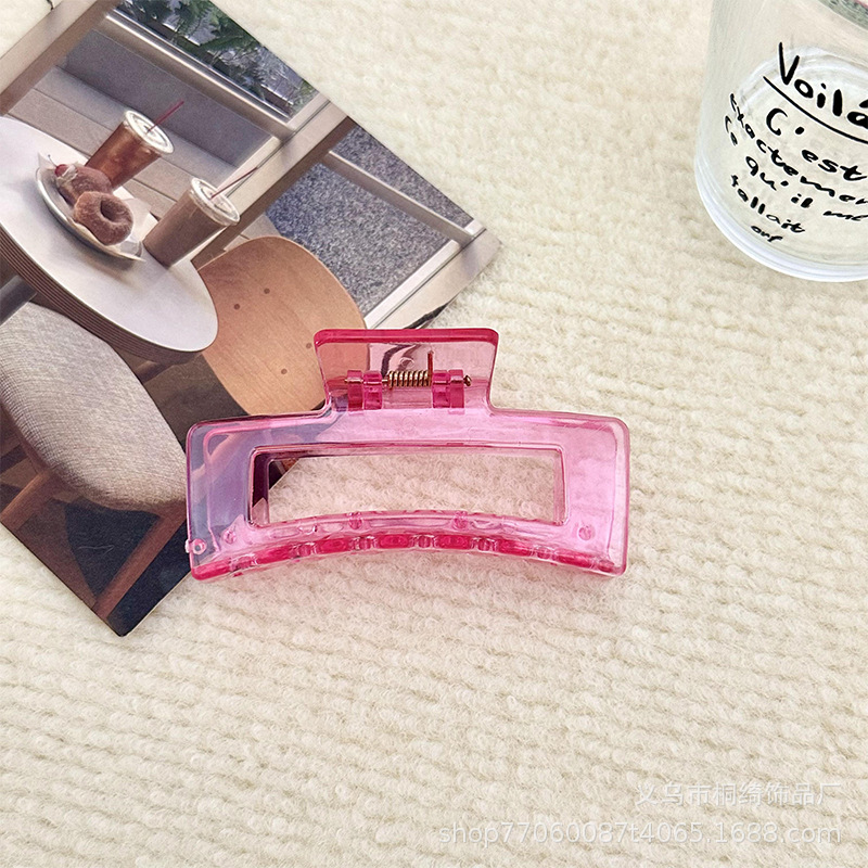 Gran clip de tiburón para el cabello, agarre fuerte, estilo simple y elegante, accesorio trasero para mujeres, proveedor directo de Yiwu