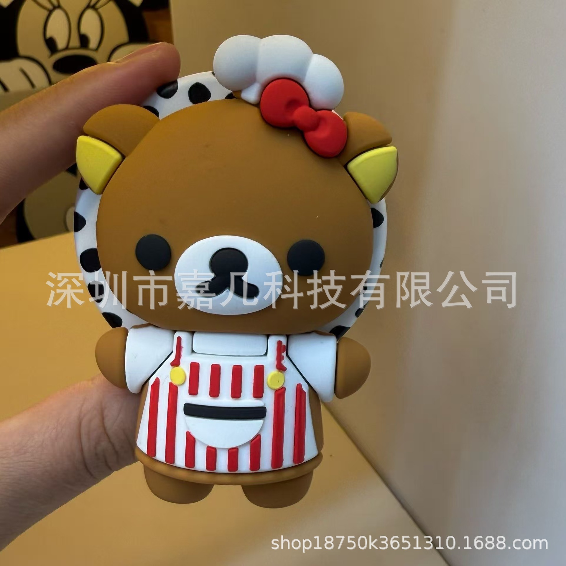 Bubble Pps Stereo Single Chef Hat Rilakkuma Magnetic Snap Air Bag Mobile Phone Telescopic Foldableing Stand
