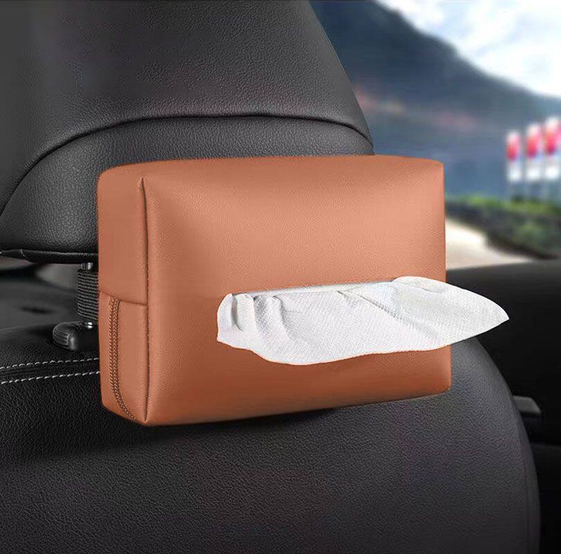 Suitable for Audi and Volkswagen seat back armrest box hanging tissue box, universal car tissue box, in-car tissue box
