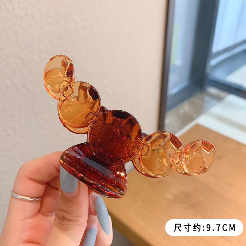 Clip de pelo de gran tamaño esmerilado simple Cabeza trasera updo horquilla de alto grado tiburón clip horquilla tocado al por mayor