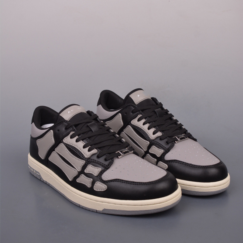 Putian de alta calidad AMIRI hueso zapatos de lujo ligero para hombres y mujeres zapatos de skate de suela gruesa de moda zapatos de skate casuales para mujeres zapatos de moda