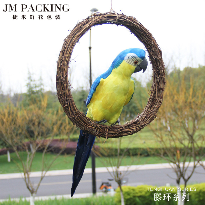 Anillo de ratán natural color primario productos ratán ventana puerta anillo decoración DIY material accesorios tienda de flores ratán Garland ratán anillo