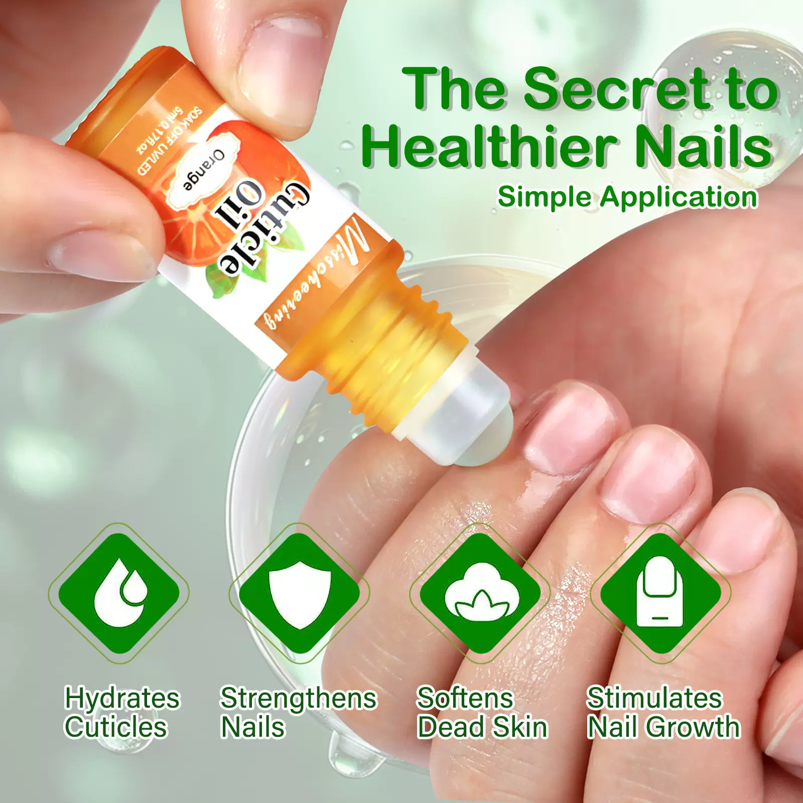 跨境爆款指缘油营养笔护甲油防倒刺滋养指甲边缘营养油甲缘油滚珠