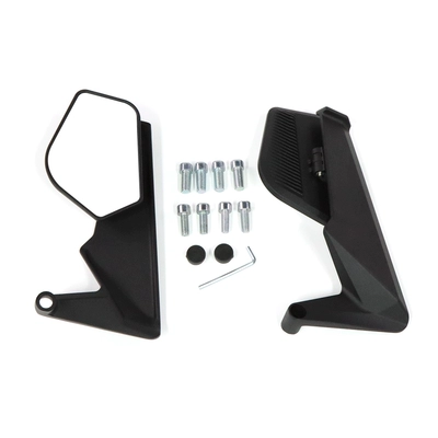 Suitable for Shengshi 368g Modified Deflector Competition Fixed Wing Rearview Mirror Folding Rearview Mirror Accessories (Motorcycle rearview mirror) - 469-rear-view-mirror-black-white-glass