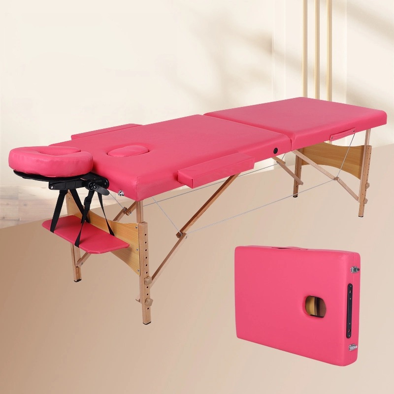 Rojo rosa (cama de masaje + reposabrazos ensanchados + reposabrazos)