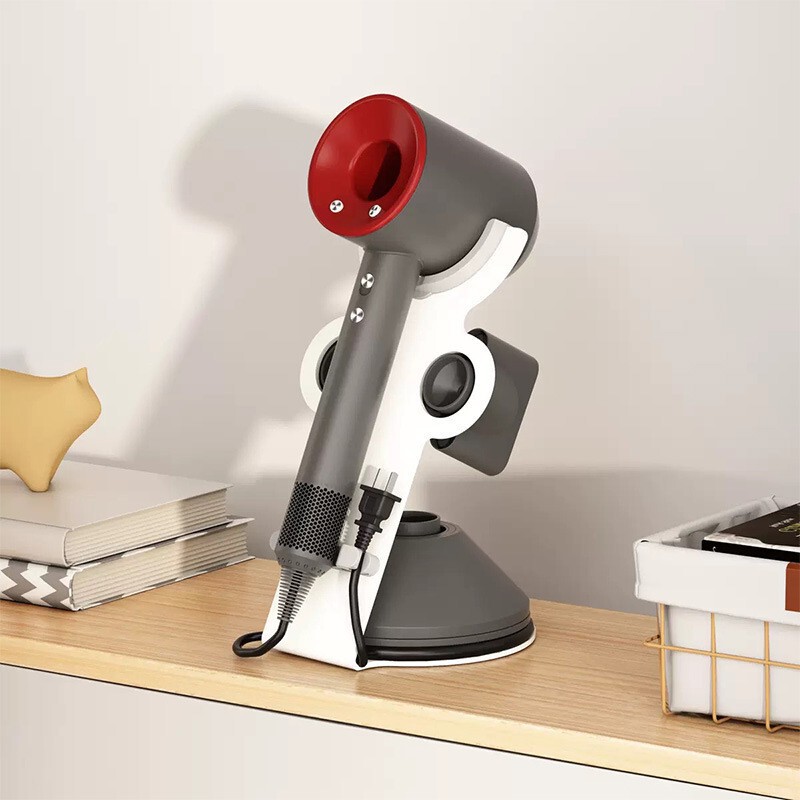 Suitable for Dyson Hair Dryer Bracket Household Bathroom Barber Shop Countertop Vertical Wind Drum Rack Storage Rack