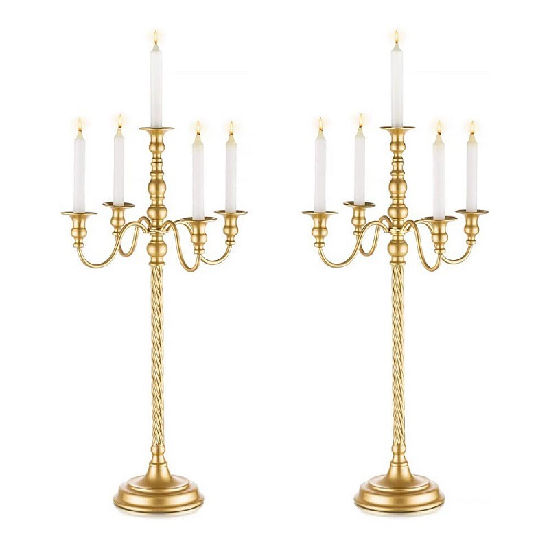 Трансграничный европейский легкий роскошный обеденный стол для свечей Свадебный декор