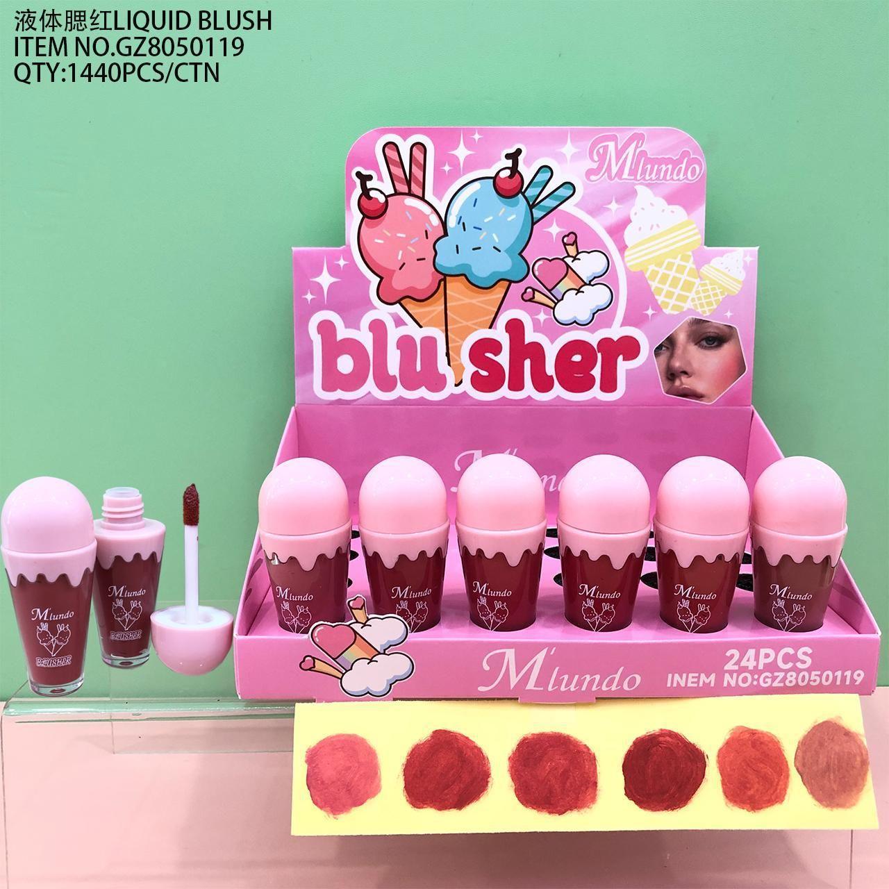 Nuevo Mlundo seis colores de alto brillo concelador blush sequinilla decolor óleo labial invisible barra de concelador maquillaje al por mayor