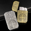 Factory direct selling personality Creative relief -carved zinc alloy Constantin inflatable metal windproof lighter