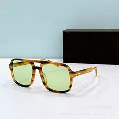 Cross-border sunglasses men and women with square imported plate high quality sunglasses vintage sunglasses tide uv400 0884