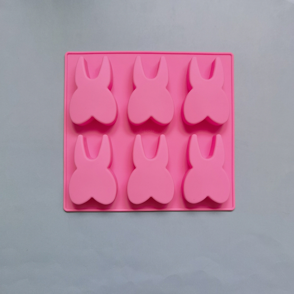 6 dientes 61 molde de silicona pastel helado pudín molde de postre jabón utensilios de cocción
