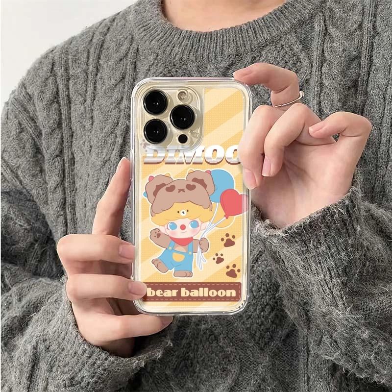 Dimoo Balloon Is Suitable for Apple 15Promax Mobile Phone Case Iphone16 Design 14 Internet Celebrity 13 Soft Shell 12
