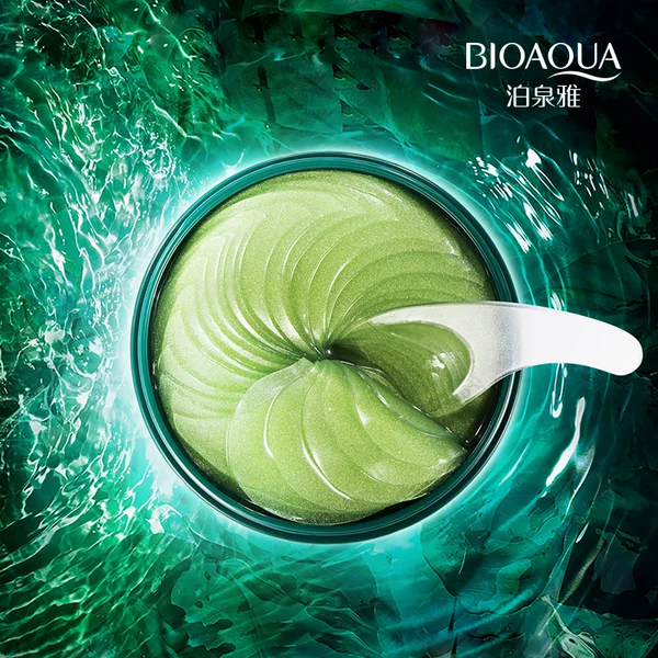 Boquan Ya Green Tourmaline Elastic Tender Condensing Eye Mold Moisturizing Eye Patch Fades Dark Circles Eye Care Wholesale