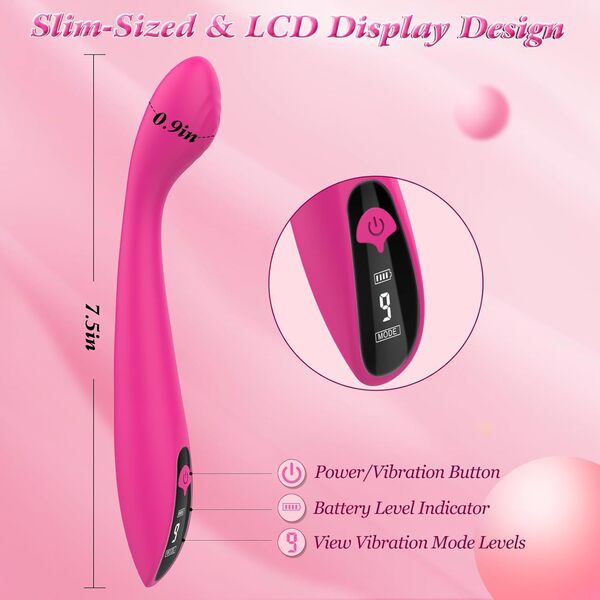 Mia G-spot vibrator digital display 9-frequency vibration silicone…