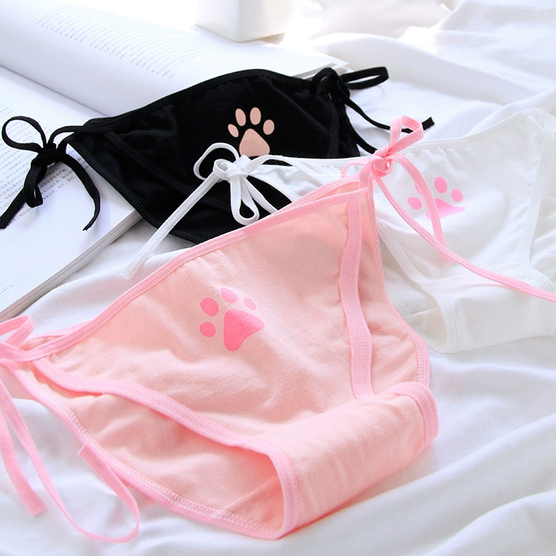 Тай-сида panties японский кавайи стиль аниме, хлопковый бленд 95% хлопка 5% спандекса, один размер