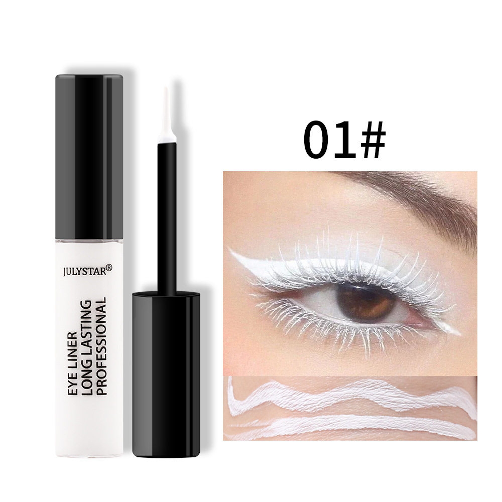 julystar Southeast Asia Foreign Trade Cool Black Eyeliner Liquid Pen Cross-border Europe and America Waterproof Colored Eyeliner Pen Set Wholesale undefined