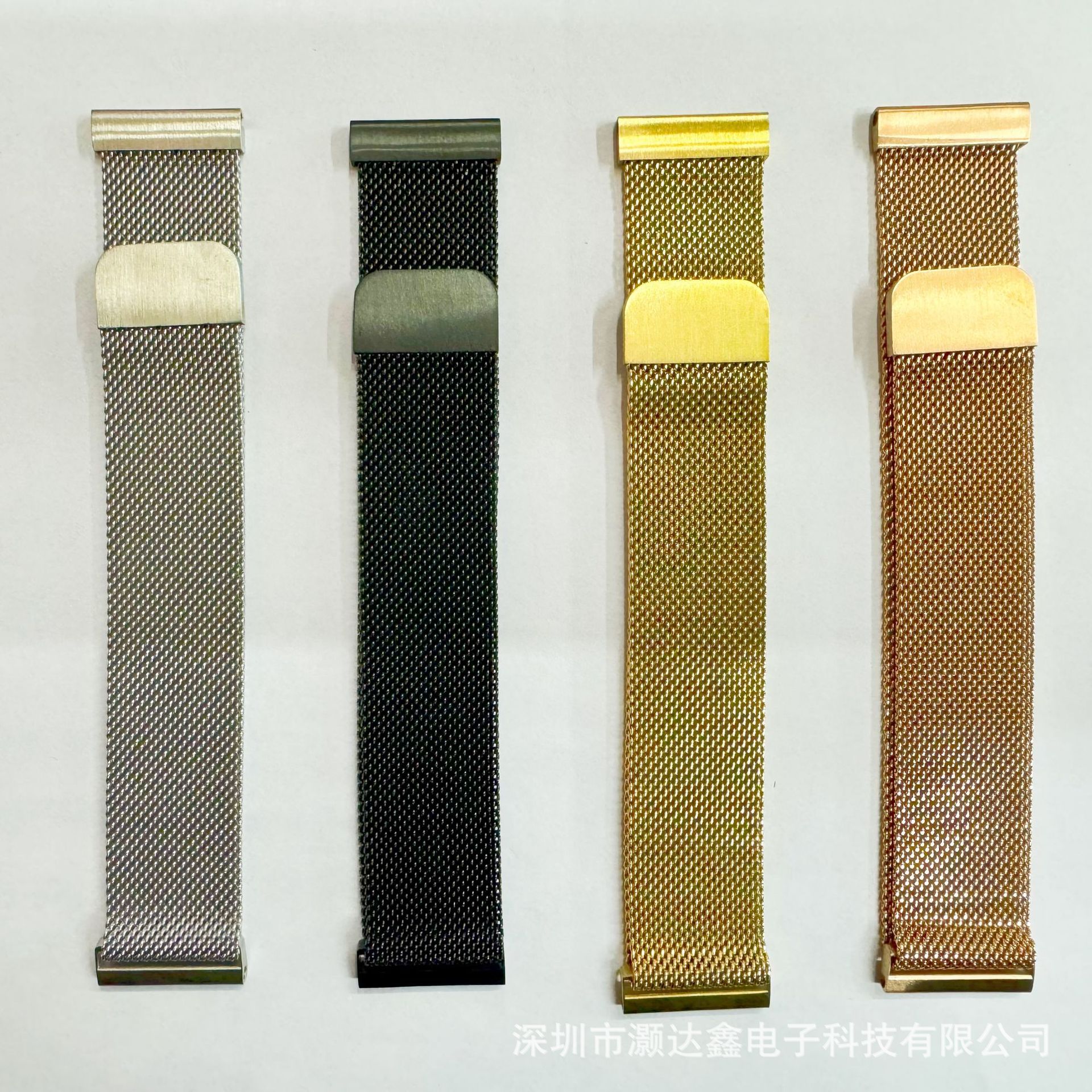 Applicable to Huawei GT 22mm flat Milan nice magnetic strap 22mm Milan stainless steel magnetic strap