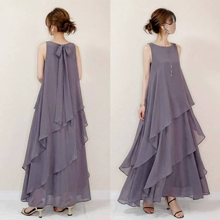 外贸2026夏季新款欧美风女装法式无袖连衣裙 气质垂坠无袖蛋糕裙