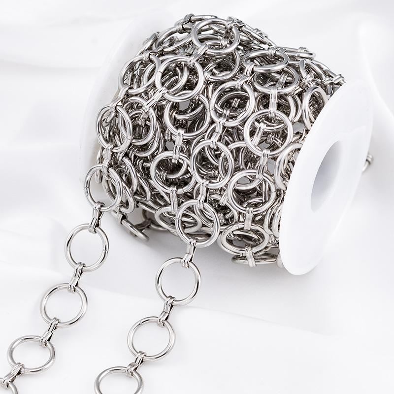 Solid Color Pattern 1 M Per Pack 304 Stainless Steel 14mmKS115059-Z Jewelry Accessories