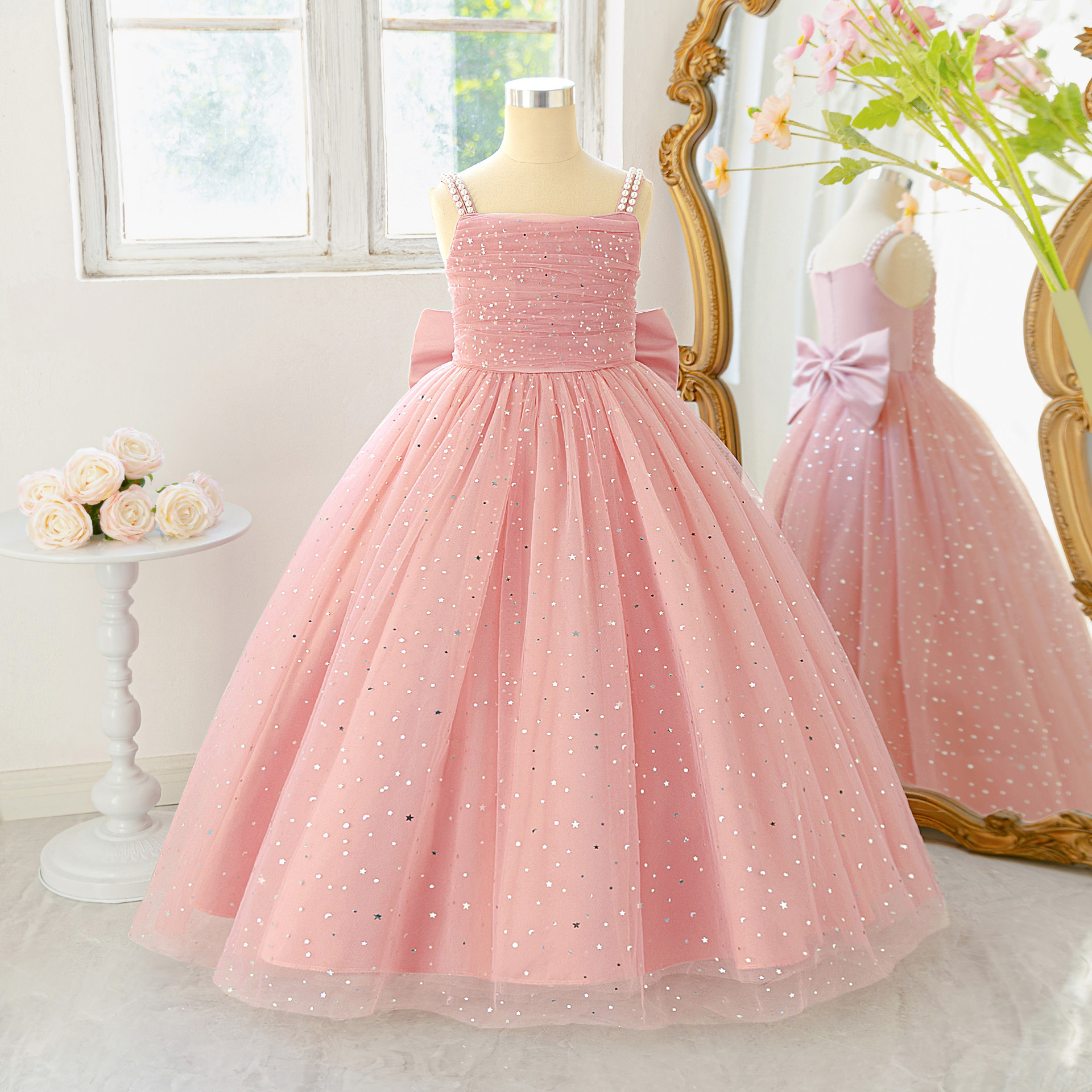 cute evening dress with bow