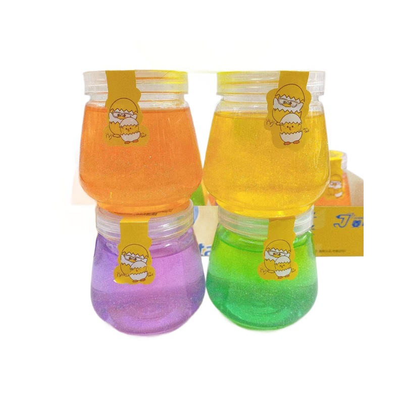 Polvo brillante pegamento espumante de barro de cristal hecho a mano DIY perla brillante cristal colorido barro slime descomprimido lote de juguetes para niños