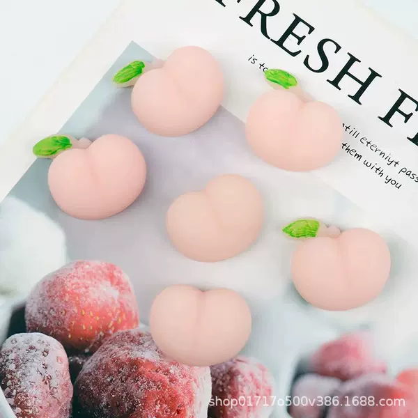 Squeeze Toy Peach Butt Dumpling Tpr Toy Stress Relief DIY Phone Case Sticker Accessory Shin-Chan Butt