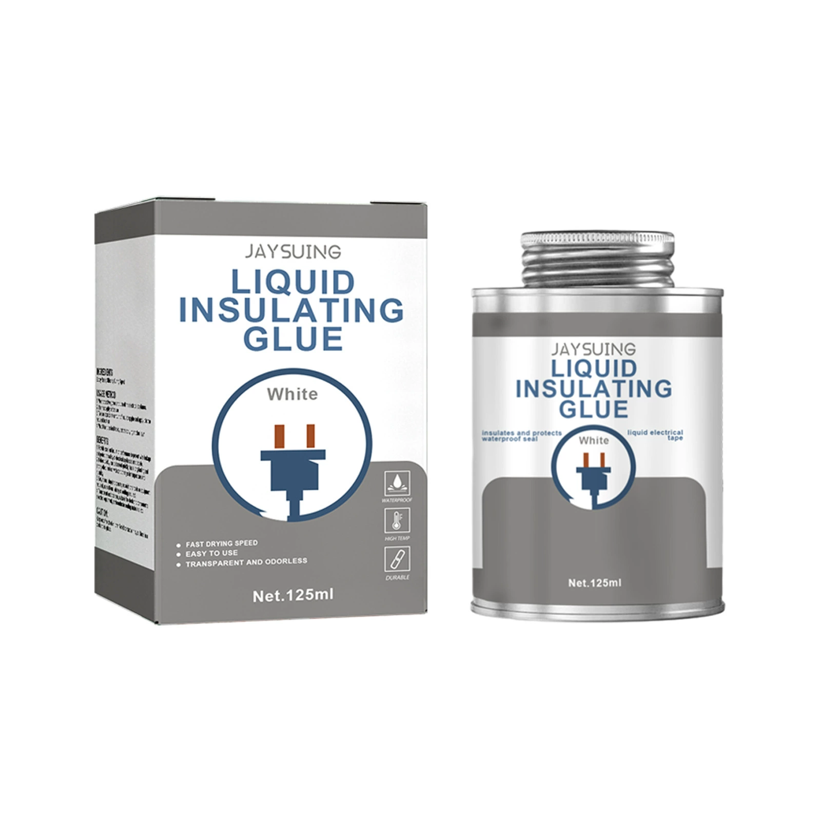 Изолирующий клей Jaysuing является водонепроницаемым, устойчивым к утечкам, устойчивым к высоким температурам, прочным, прозрачным и без запаха жидким коллоидом.