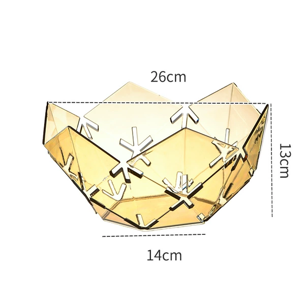 Diamond-shaped transparent orange