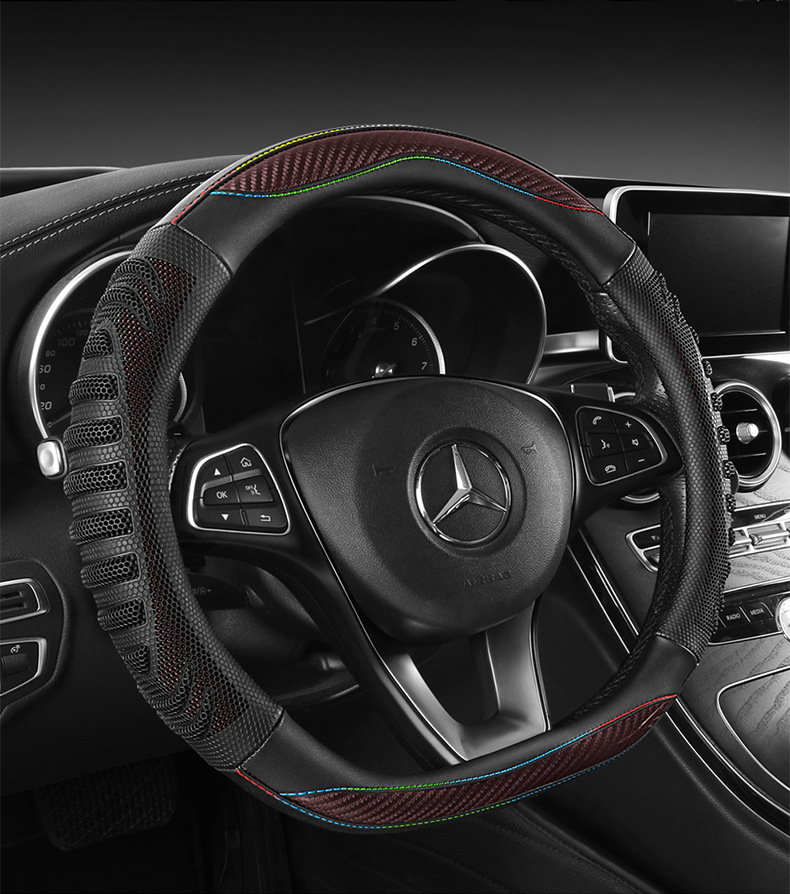 Four-Season Universal Honeycomb Sports Handlebar Cover, Steering Wheel Cover, Car Anti-Slip Modification Set, Cross-Border Tiktok Dropshipping