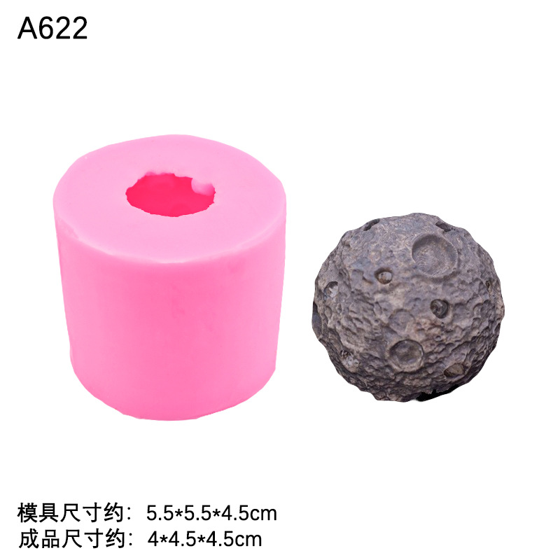 Oso galleta molde de silicona Luna tridimensional redondo semicírculo galleta pastel Decoración Accesorios