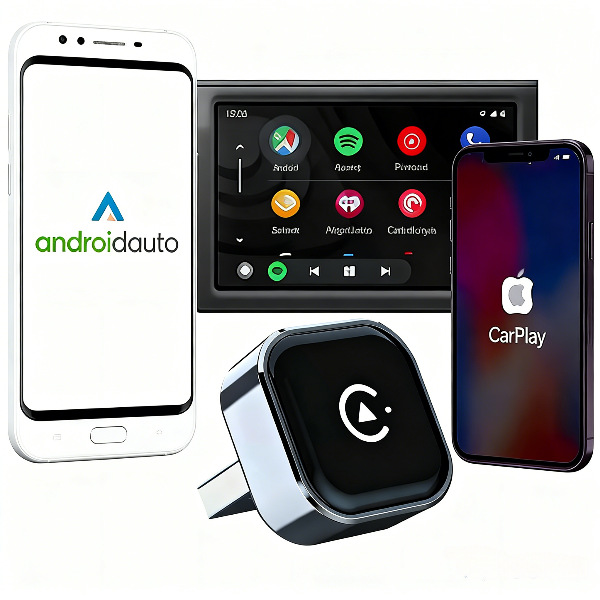 Foreign Trade Vehicle-Mounted Connectivity Module, Wired Upgrade to Wireless Carplay, Dual-System Car Device Compatibility for Android and Apple