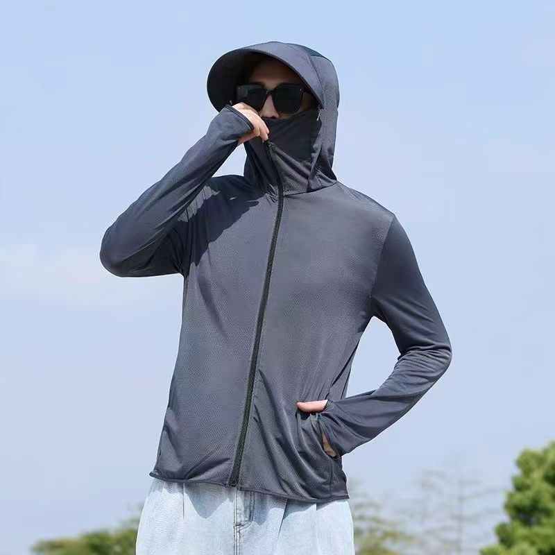 다크그레이 [자외선 차단복] 라지 챙