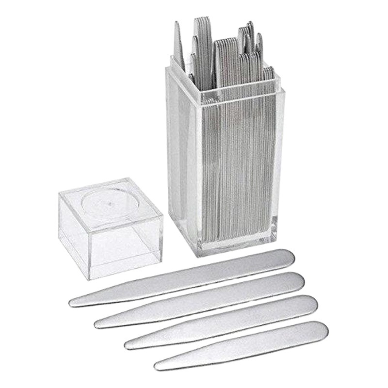 Pieza de cuello de gama alta 40 piezas, collar de acero inoxidable, pieza de cuello en caja, pieza de cuello ventas directas de fábrica