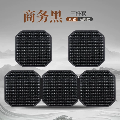 Seat cushion, seat cover: Cool Mat Wooden Beads Ventilated - business-black-three-piece