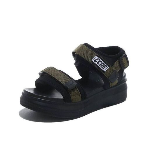 Sports Sandals Women's  Summer New Versatile Internet Celebrity Platform Thick-soled Wedge Flat-soled Student Soft-soled Beach Shoes