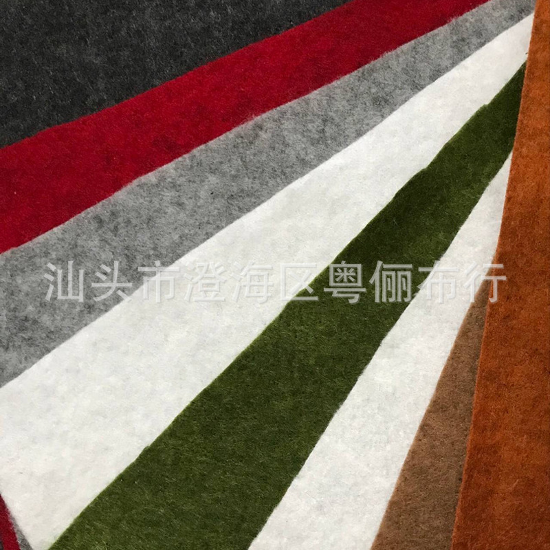 批发红混黑混色拉绒无纺布拉绒无纺布起绒地毯布diy手工材料-阿里巴巴