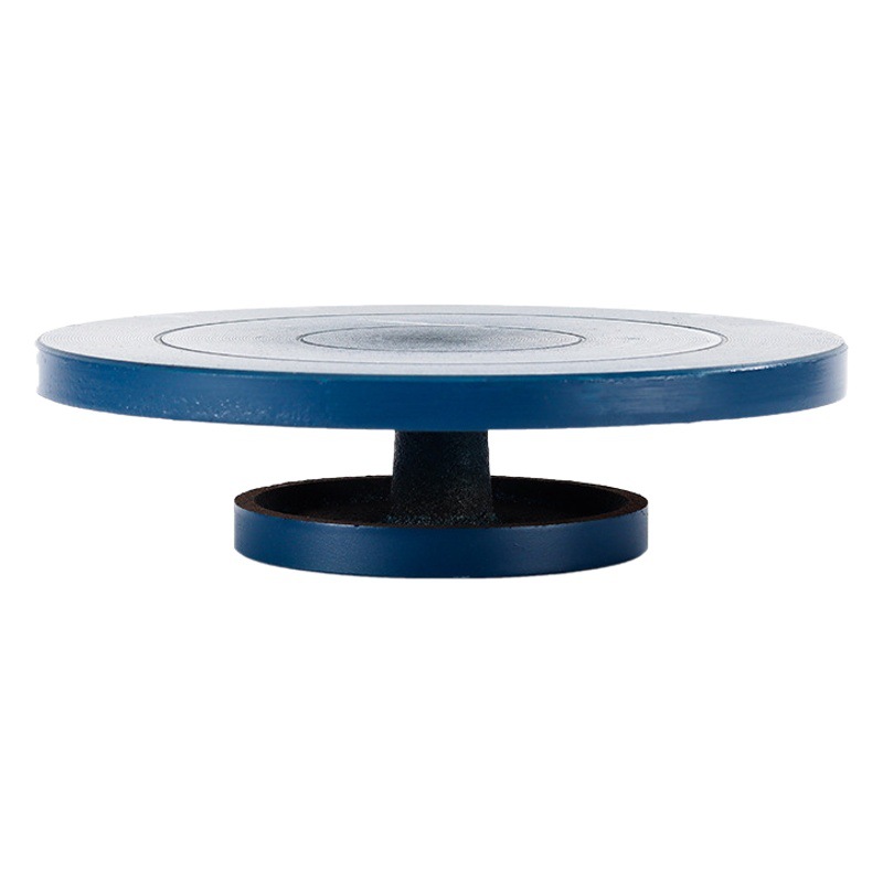 Giradiscos de cerámica modelo hecho a mano escultura de arcilla giratoria manual de hierro fundido giratorio decoración mesa giratoria de la torta Workbench