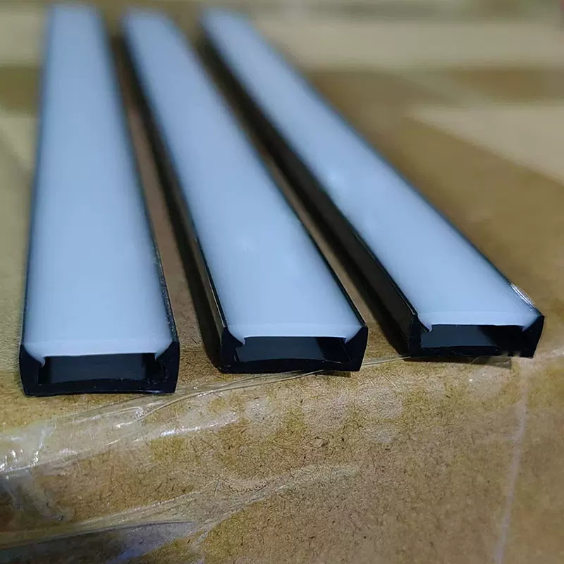 黑白硅胶霓虹套管0513双色管10MM板灯带适用正面发光雾面柔性发光