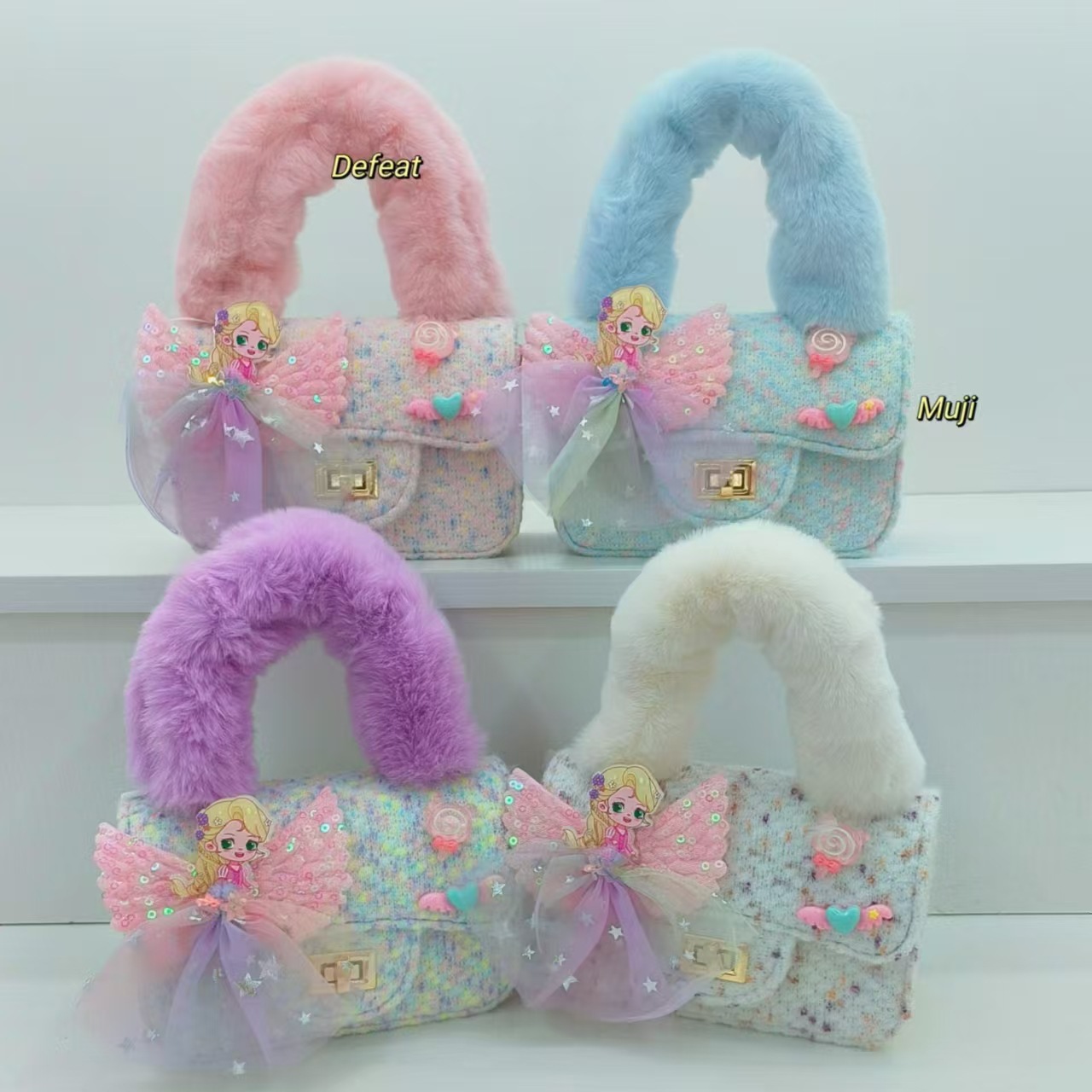 Bolso de peluche, bolso de hombro, bolso de moda, bolso pequeño, bolso de cambio, bolso accesorio