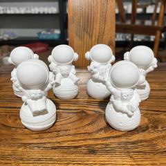 子供diy落書き宇宙飛行士石膏人形白胚公仔幼稚園活動3d立体宇宙飛行士