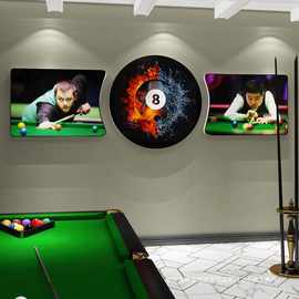 网红台球厅墙面装饰画桌球室布置用品创意文化墙面壁广告海报贴纸